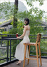 九寸陽光法式蕾絲吊帶連衣裙子女夏季2025新款高級(jí)感氣質(zhì)絕美海邊度假長(zhǎng)裙 白色蕾絲吊帶 M 曬單實(shí)拍圖