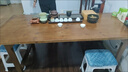 斯樸洛特實(shí)木桌子電腦桌桌子長方形學(xué)生學(xué)習(xí)桌辦公桌子簡約茶桌工作臺(tái)家用 咖啡色加厚5公分桌面 長120寬60高75 曬單實(shí)拍圖