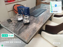 南柯人奢石巖板茶臺桌現(xiàn)代輕奢辦公室茶臺燒水壺一體新中式泡茶桌椅組合 2.0米茶桌+1主人椅+4客人椅 曬單實拍圖