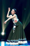 靈如意藏族舞舞蹈服裝藝考少數(shù)民族演出服成人藝考服飾練功服大擺裙套裝 軍綠360裙擺(長(zhǎng)85cm)+上衣 送腰帶 S 曬單實(shí)拍圖