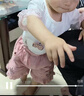允橘0-4歲小孩子夏天穿的新款0女童女寶寶1夏裝2衣服嬰兒童裝3歲韓版4 象牙白 櫻桃短袖 90 (建議身高78-88cm) 曬單實拍圖