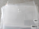 得力透明a4文件袋防水高中生試卷加厚拉鏈塑料檔案學(xué)生用按扣大容量作業(yè)資料夾收納紐扣辦公文具用品 A4 透明單按扣 30個(gè)裝（白色） 曬單實(shí)拍圖