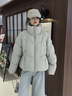雅鹿短款泡芙羽絨服女2025秋冬新款立領(lǐng)蓬松保暖百搭時(shí)尚面包服 新氧綠 S 建議90-110斤 曬單實(shí)拍圖