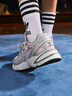 adidas 貝果鞋 ASTIR經(jīng)典復(fù)古厚底增高老爹鞋男女阿迪達(dá)斯三葉草   灰色   40 曬單實拍圖