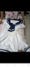 G.DUCKKIDS2025學(xué)院風(fēng)連衣裙夏季網(wǎng)紅洋氣海軍領(lǐng)水手服夏裝中大童兒童裙子 白色 160 cm 曬單實拍圖