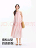 森馬（Semir）連衣裙女海邊度假掛脖兩穿長(zhǎng)裙2025夏季蝴蝶結(jié)初戀裙109325114011 曬單實(shí)拍圖