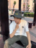 Charm Kendo防曬帽男夏季遮陽(yáng)帽子登山帽大帽檐釣魚(yú)太陽(yáng)帽防紫外線漁夫帽 深灰 實(shí)用生日禮物送男友老公 曬單實(shí)拍圖