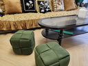 比爾迪凳子家用矮凳軟包茶幾方凳子客廳腳踏沙發(fā)凳坐墩網(wǎng)紅門(mén)口換鞋凳 抹茶綠【燈芯絨】 曬單實(shí)拍圖