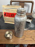 JRINKTEEA日本品牌高檔純鈦保溫壺戶外燜茶壺泡茶壺家用旅游車載水瓶禮盒裝 AsvinTi旅游壺冰花銀 900ml 曬單實拍圖