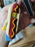 LEGO樂高鯊魚人香腸人香蕉人兔子宇航員玩偶積木LED燈電筒鑰匙扣 熱狗人發(fā)光鑰匙扣 曬單實拍圖