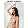 UR【鐘楚曦聯(lián)名款】2025秋季新款女度假風(fēng)碎花連衣裙UYL750117 粉橙印花 (領(lǐng)口偏低) L 曬單實(shí)拍圖