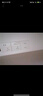 公牛（BULL）奶油風(fēng)開關(guān)插座 網(wǎng)絡(luò)大面板 家用墻壁插座多孔86型G12系列暮雪白 三開雙控 曬單實(shí)拍圖