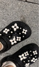 SMFKX CROCS 聯(lián)名款 白鹿同款時(shí)尚休閑百搭厚底增高透氣洞洞鞋拖 黑鉆石 35 曬單實(shí)拍圖