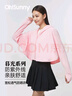 OhSunny防曬衣女夏季皮膚衣韓版寬松長袖防紫外線薄透氣防曬服薄外套 蜜桃粉 -短款 M 曬單實拍圖