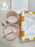 草莓陶瓷碗勺家用高顏值米飯碗少女心甜品碗釉下彩餐具套裝 【3件套】淺粉草莓手柄碗+碗+勺 曬單實(shí)拍圖
