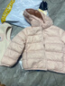巴拉巴拉（BALABALA）童裝兒童羽絨服兩件套男童女童寶寶冬裝連帽外套 紅白色調00361 110 充絨量35g 曬單實拍圖