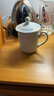 雅誠德抗菌TD商務(wù)帶蓋陶瓷杯子家用泡茶杯水杯會議辦公杯廣告定制LOGO 抗菌杯S20-130 曬單實拍圖