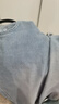 唐獅男百搭牛仔七分牛仔褲WP 淺牛仔藍(lán) M 曬單實拍圖
