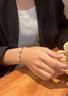 Grace Girl藍漪蝶夢(mèng)手鏈女輕奢寶石水晶首飾七夕情人節生日禮物送女友老婆 藍漪蝶夢(mèng)托帕石手鏈 曬單實(shí)拍圖