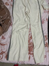 駱駝（CAMEL）休閑直筒寬松顯瘦女短袖運(yùn)動(dòng)服兩件套裝 Y25BY0L2016 杏仁奶 XL 曬單實(shí)拍圖