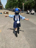G.DUCKKIDS小黃鴨女童套裝夏季朱迪兔子警官衣服兒童jk百褶裙子cos服三件套 三件套 110 建議4~5歲【100-110cm】cm 曬單實(shí)拍圖
