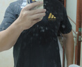 阿迪達(dá)斯 （adidas）t恤男夏季運(yùn)動(dòng)透氣輕薄寬松棉短袖 黑/金 2XL  曬單實(shí)拍圖