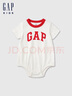 GAP嬰童2025春季新款logo棉質(zhì)柔軟連體衣兒童裝包屁衣爬服687144 曬單實(shí)拍圖