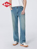 Lee Cooper/李庫(kù)珀 男士牛仔褲25春夏美式復(fù)古寬松水洗褲子男 藍(lán)色  32  曬單實(shí)拍圖