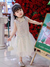 G.DUCKKIDS小黃鴨童裝女童裙子夏季公主裙兒童裙子女孩禮服夏款美人魚(yú)亮片裙 裙子加頭飾 90 尺碼建議1~2歲cm 曬單實(shí)拍圖