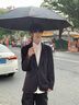 左都（ZUODU）智能電動(dòng)傘雨傘大號(hào)加固加厚結(jié)實(shí)抗風(fēng)男士高端女折疊收縮防曬傘 曬單實(shí)拍圖