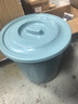 帶蓋水桶塑料桶家用塑料桶一件起批成人款塑料桶能坐純凈水桶洗澡 22L深海藍【帶蓋】 曬單實拍圖