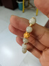 中國黃金China Gold蓮花黃金手鏈女足金轉(zhuǎn)運(yùn)珠手串七夕情人節(jié)禮物送女友老婆媽媽生日 【加重版/4顆金珠】足金蓮花和田玉手串+證書禮盒 曬單實(shí)拍圖