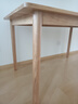 無(wú)印良品（MUJI） 實(shí)木餐桌 OA/WN 白橡木風(fēng)格/黑胡桃風(fēng)格 餐桌 家具桌子 OA 140cm *寬80cm*高75cm 曬單實(shí)拍圖