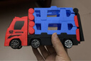 中精質(zhì)造兒童變形彈射大卡車貨車軌道車工程收納貨柜玩具車汽車2男孩禮物3 彈射軌道車//90CM配四個車 曬單實拍圖