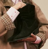 TOOMANYSHOES吳昕同款顯瘦美拉德堆堆靴女 秋日記憶 （尖頭款）黑色反絨 37 曬單實(shí)拍圖