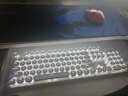 前行者TK100蒸汽朋克機械鍵盤鼠標套裝電腦辦公電競游戲有線網(wǎng)吧電競筆記本復(fù)古圓鍵吃雞cf外接通用 金屬銀-青軸【月光白】朋克版+電競宏鼠標 曬單實拍圖