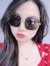 VERSACE（范思哲）墨鏡女款太陽鏡方形眼鏡0VE2246D100287深灰色鏡片59 曬單實(shí)拍圖