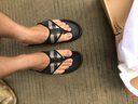 酷奇國際一線(xiàn)品牌斷碼拖鞋 印花涼鞋男士夏季拖鞋超火網(wǎng)紅涼鞋外穿沙 格子人字拖-黑色 43 曬單實(shí)拍圖