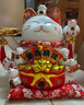 侑家良品生意興隆招財貓 存錢(qián)罐托盤(pán)招財擺件 玄關(guān)收銀裝飾 喬遷送禮 11寸 曬單實(shí)拍圖
