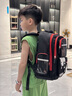 麥?zhǔn)嫣?025新款哪吒書包小學(xué)生男生一到六年級(jí)男女輕便兒童男孩減負(fù)護(hù)脊 小號(hào)黑紅色+送9件套 曬單實(shí)拍圖