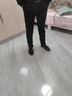 羅蒙（ROMON）男士春秋季修身小腳休閑西褲彈力夏款休閑褲新款褲子黑色商務(wù)男褲 黑色[夏季] 薄款 33 二尺六腰圍 曬單實拍圖
