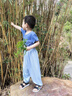 巴布豆男童褲子夏季速干褲2025年新款兒童薄款透氣防蚊褲男孩運(yùn)動(dòng)長(zhǎng)褲 藍(lán) 水系少年X_K2 150 曬單實(shí)拍圖