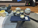 兮元記青花汝窯茶葉罐家用防潮防塵密封儲存罐陶瓷小號便攜茶罐 繁花米黃汝窯大肚茶葉罐 曬單實拍圖