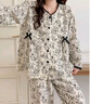 柔曼綺雙層純棉紗布春夏月子服哺乳套裝薄款孕婦睡衣 RSY-60014 L(建議100-125斤) 曬單實(shí)拍圖