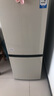 海爾（Haier）冰箱出品雙開(kāi)門二門177升冰箱家用小型冰箱租房省電不占地冷藏冷凍兩用統(tǒng)帥家用小冰箱 以舊換新 177升雙門冰箱節(jié)能省電 兩天約用1度電 曬單實(shí)拍圖