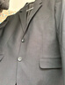阿悠胖夏季薄款大碼西服套裝男寬松正裝商務(wù)結(jié)婚西裝禮服 黑色  7XL 曬單實(shí)拍圖