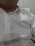 羅蒙（ROMON）長(zhǎng)袖襯衫男春秋易打理商務(wù)休閑正裝中青年工裝襯衣C201白色42 曬單實(shí)拍圖