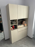 林氏家居原林氏木業(yè)現(xiàn)代簡(jiǎn)約靠墻餐邊柜家用廚房收納儲(chǔ)物立柜酒柜子MF3T 【月牙白+灰色】MF4T-A餐邊柜 曬單實(shí)拍圖