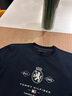 TOMMY HILFIGER25新款秋冬男女柔順雙面布休閑植絨徽章字母圓領(lǐng)衛(wèi)衣40048 藏青色DW5 XL （推薦：165-180斤） 曬單實拍圖