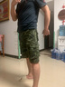 吉普（JEEP）夏季男士短褲男裝七分褲休閑7分褲純棉寬松迷彩5分多口袋工裝中褲 迷彩軍綠 30 腰圍2.3尺 曬單實(shí)拍圖